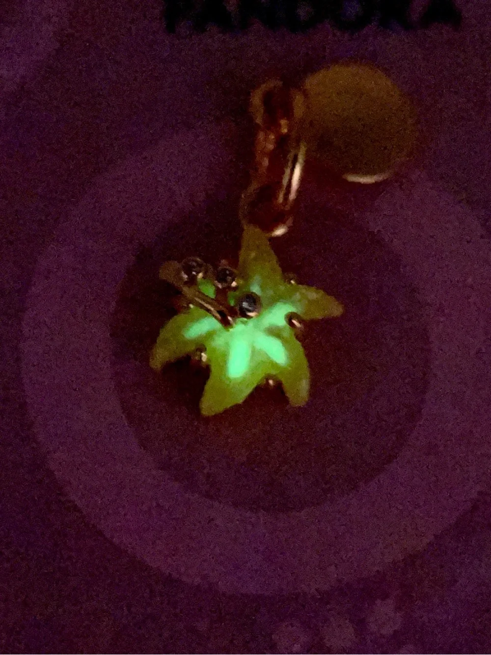 Pandora Disney Tangled Rapunzel Sundrop Flower Glow In The Dark Dangle Charm